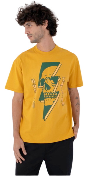 2026 Hurley Mens Bolt Short Sleeve Tee HFA25MMTS04627 - Yellow